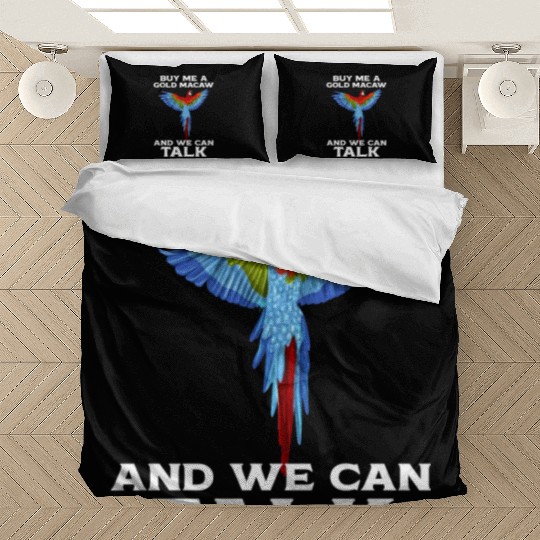 Blue Gold Macaw Ornithologist Enthusiast Gift Bedding Sets