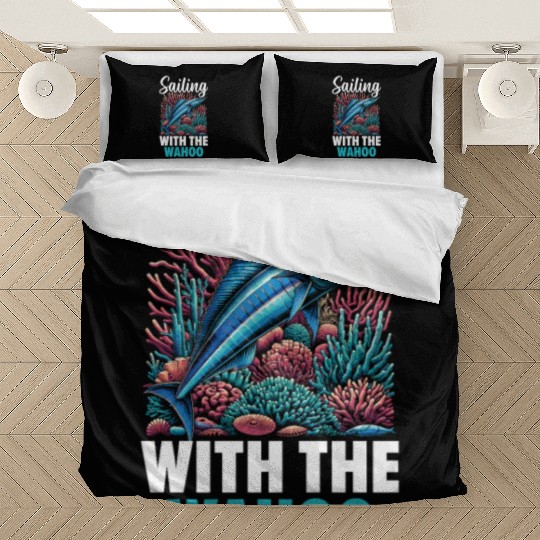 Wahoo Fish Catcher Fisher Fisherman Fishing Bedding Sets