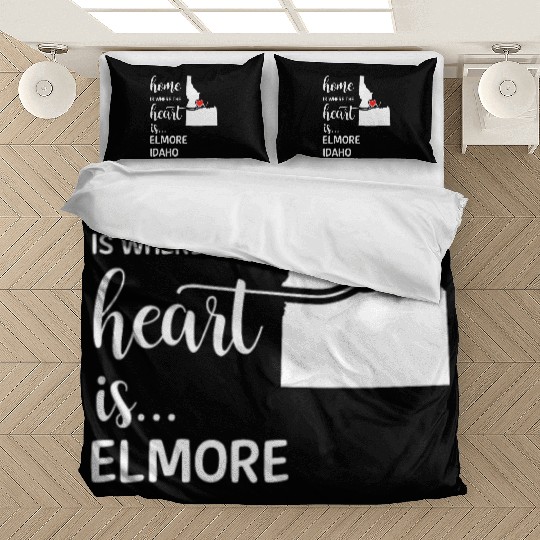 Elmore County Idaho Is Where My Heart Is Cool Gift Bedding Sets