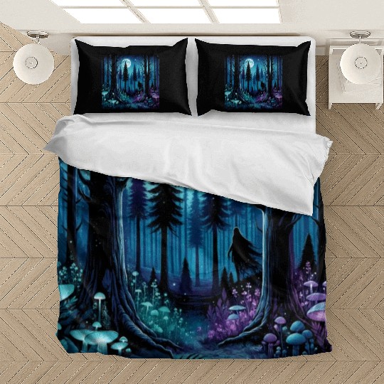 Mystic Moonlit Enchanted Forest Bedding Sets