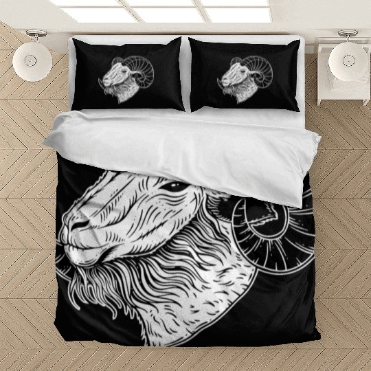 Baphomet Goat Devil Horn Head Bedding Sets