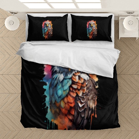 Stunningly colored bald eagle Bedding Sets