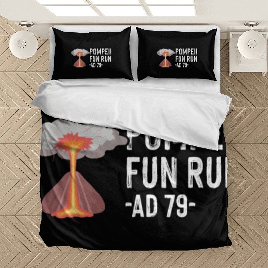 Pompeii Fun Run Italian Volcano Geeks Bedding Sets