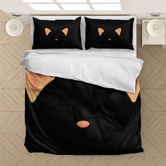 Floating Cat Face Bedding Sets