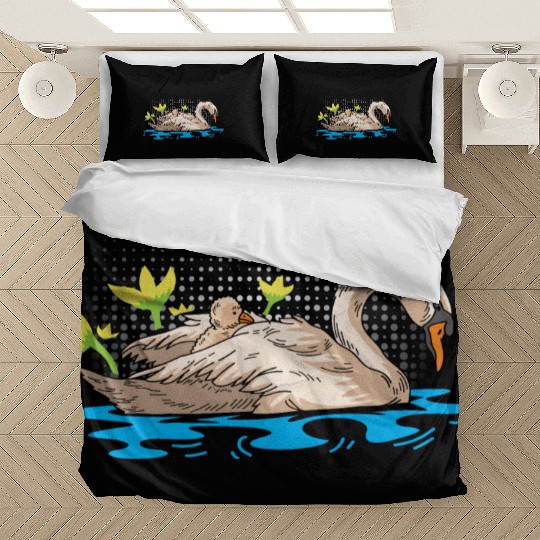 Mother Child Swan Zookeeper Gift Bedding Sets