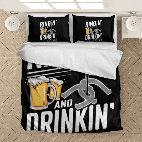 Ringin And Drinkin Horseshoe Pitching Bedding Sets
