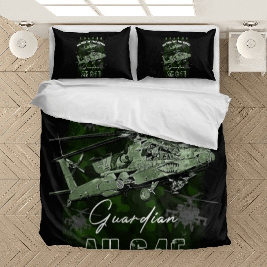 AH64 Apache Us Air Force attack helicopter with c Bedding Sets