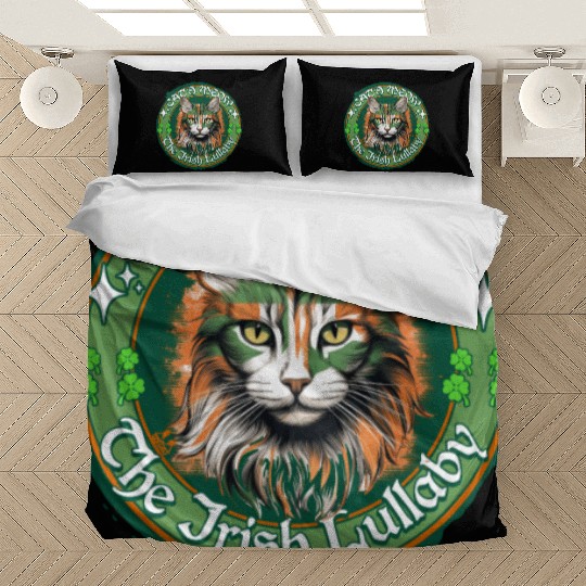 CAT'S MEOW THE IRISH LULLABY Feline Kitty Design Bedding Sets