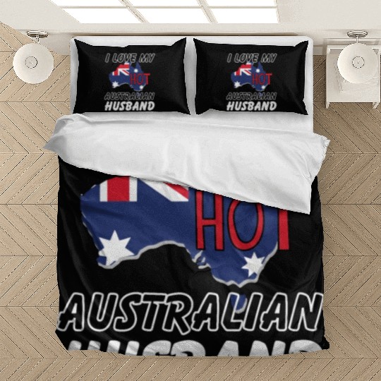 I Love My Hot Australian Husband Wife Bedding Sets