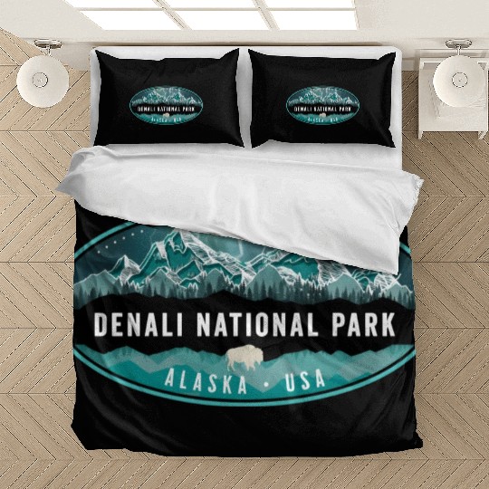 Denali National Park Alaska Hiking Camg Bedding Sets