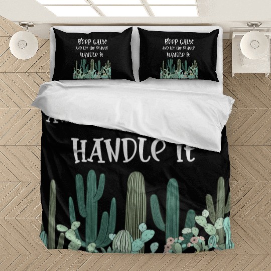 keep calm,funny plants Bedding Sets
