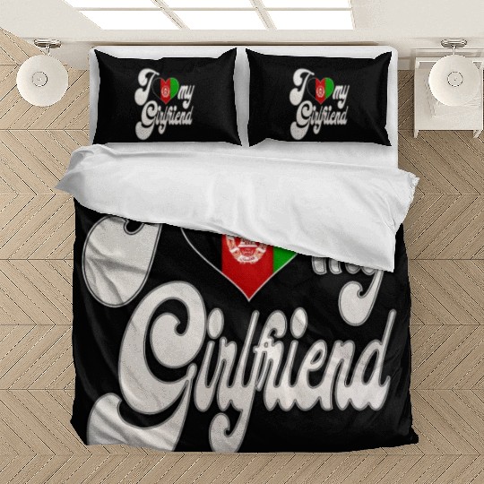 AfghanI Love My Afghanistan Girlfriend Bedding Sets
