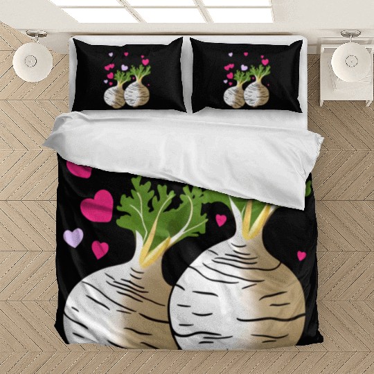 Turnip Love Hearts Valentine's Day Bedding Sets