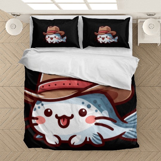 Catfish with Hat Bedding Sets