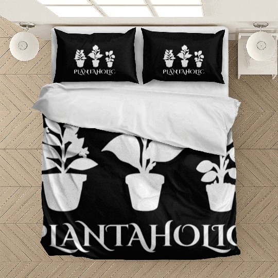 Plantaholic Minimalistic Design for Plants Lovers Bedding Sets