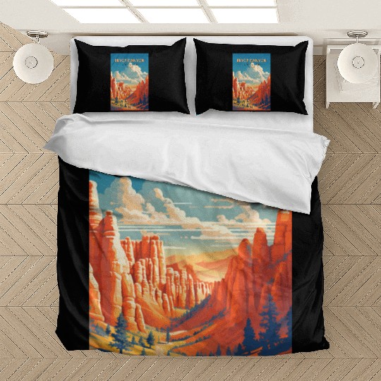 Bryce Canyon National Park Travel Art Vintage Bedding Sets