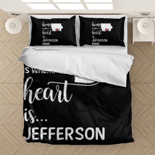 Jefferson County Iowa Is Where My Heart Is Gift Bedding Sets