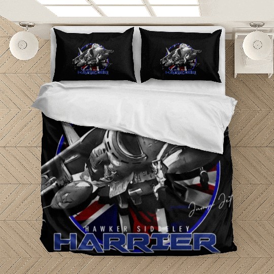 Harrier Jump Jet Royal Air Force Fighterjet Bedding Sets