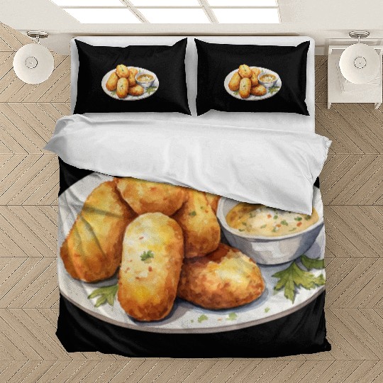 French Crispy Potato Croquettes Bedding Sets