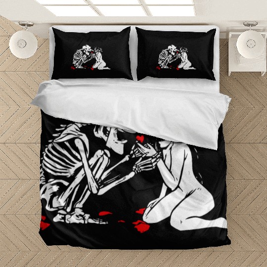 Occult Lover Death Card Goth Satanist Gothic Bedding Sets