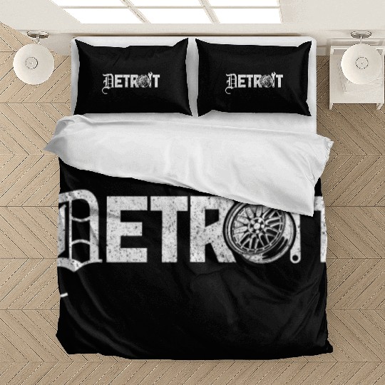 Detroit Michigan Motor City USA Bedding Sets