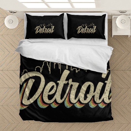 Detroit Michigan Motor City USA Bedding Sets