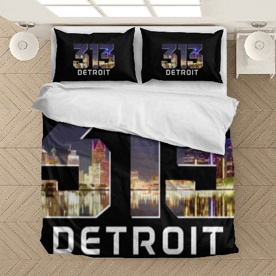 Detroit Michigan Motor City USA Bedding Sets