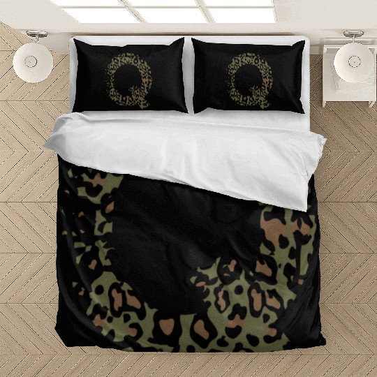 Q army camo design Bedding Sets