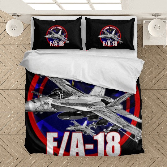 F18 Hornet Us Air Force Fighterjet Bedding Sets