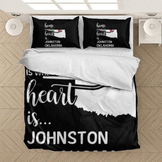 Johnston County Oklahoma Is Where My Heart Is Gift Bedding Sets