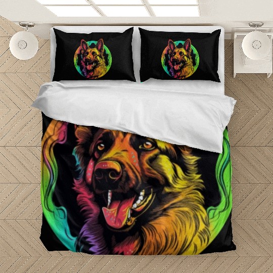 German Shepherd Funny Dog Halloween Costume Trick Bedding Sets