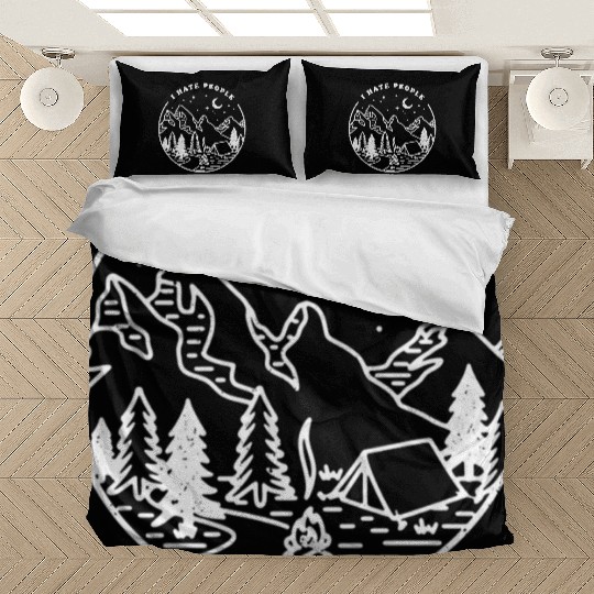 I Hate People Nature Mountain Outdoor Bedding Sets