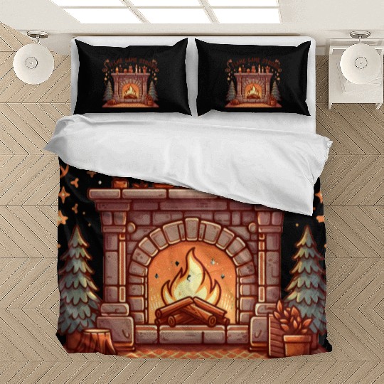 Fireplace: Flame Game Strong Bedding Sets