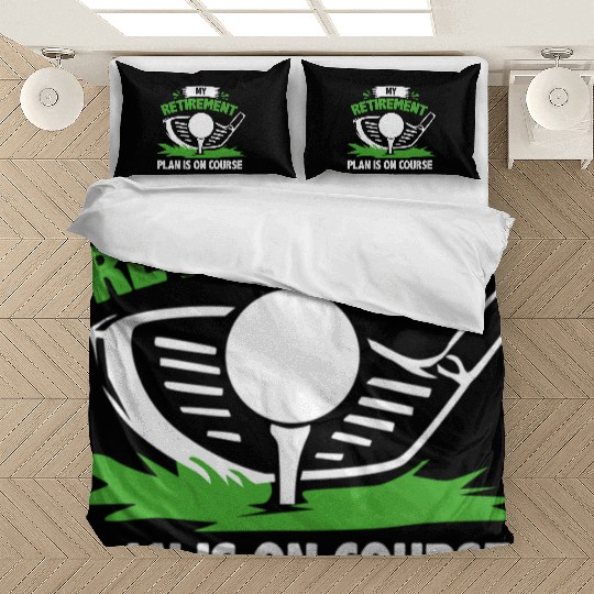 Golf Retirement Plan Bedding Sets