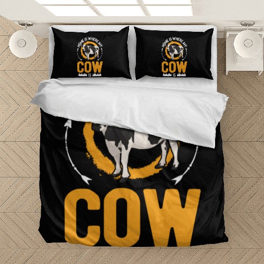 Home Is Where My Cow Farmer Bedding Sets