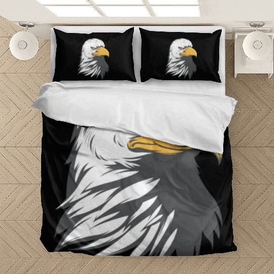 Bald Eagle Head Cartoon Bedding Sets