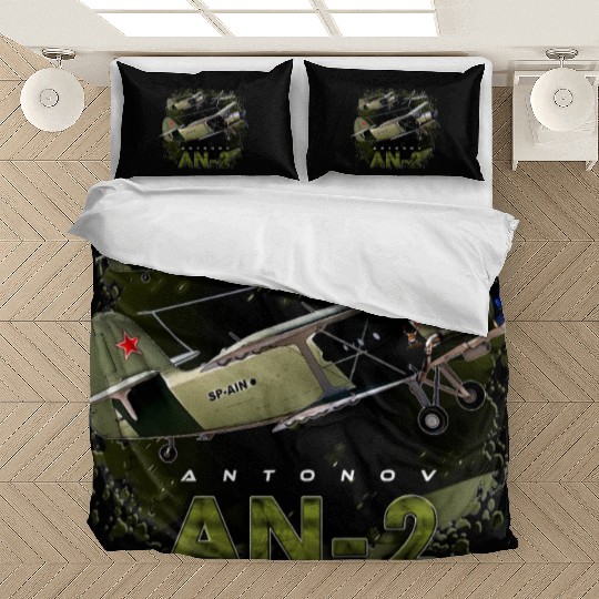 Antonov AN-2 Vintage Russian Aircraft Bedding Sets