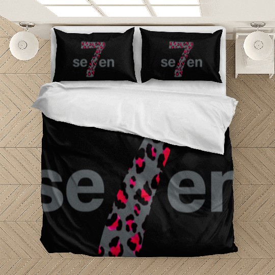 7 in red animal print Bedding Sets