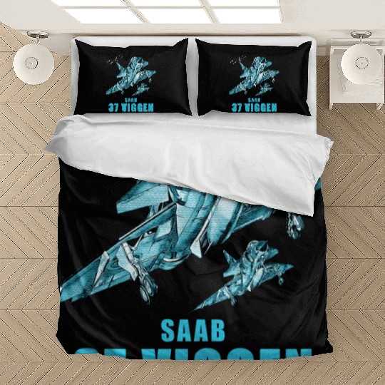 Saab 37 Viggen Swedish Multi Combat Aircraft Bedding Sets