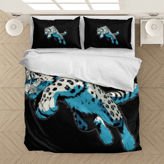 Snow Leopard Leopard White Leopard Bedding Sets