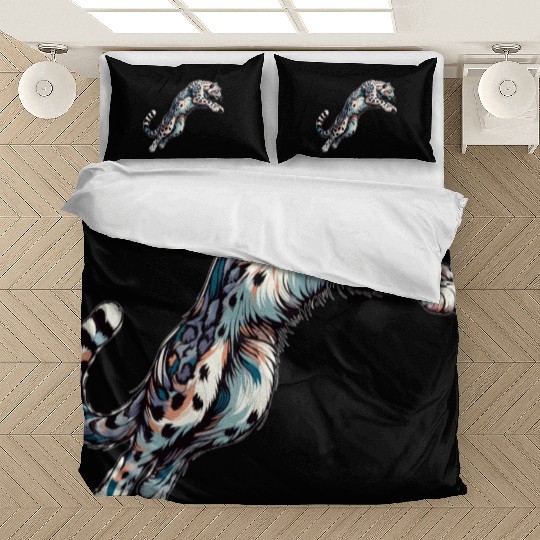 Snow Leopard Leopard White Leopard Bedding Sets