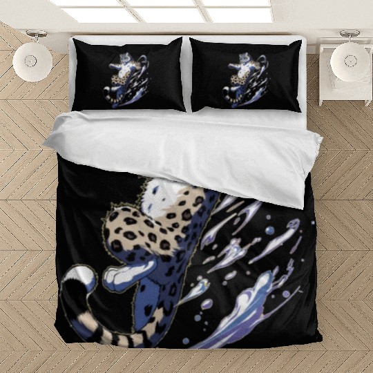 Snow Leopard Leopard White Leopard Bedding Sets