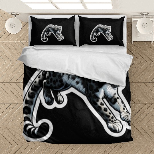 Snow Leopard Leopard White Leopard Bedding Sets