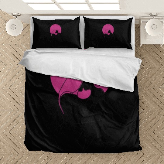 Lesbian Couple Elegant LGBT Line Art Bedding Sets