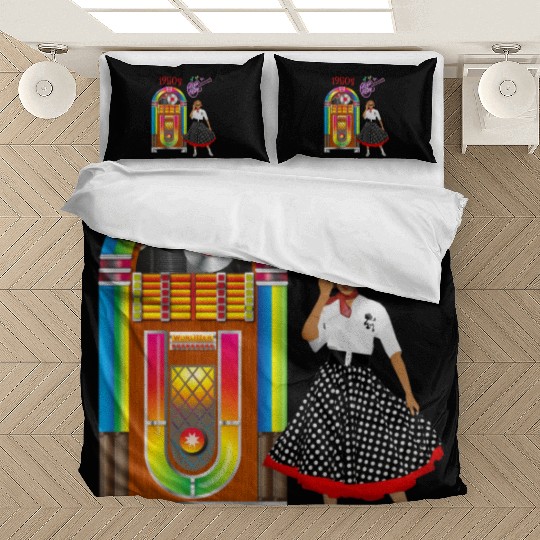Rock and Roll Vintage Jukebox Bedding Sets