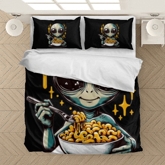 Galaxy Mac and Cheese | Sci-fi Comfort Food Gifts Bedding Sets
