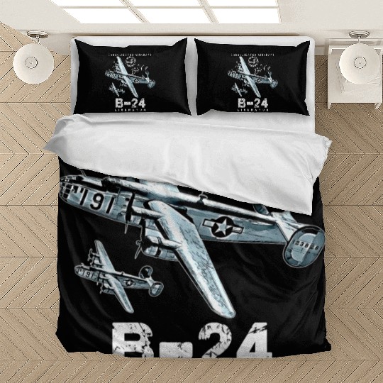 B24 Liberator The Flying Coffin WW2 Heavy Bomber A Bedding Sets