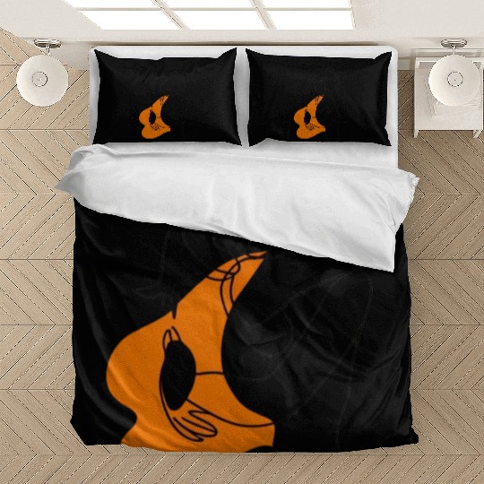 Lesbian Couple Minimalist Line Art Bedding Sets