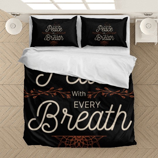 Peaceful Blossom Mandala Quote Bedding Sets