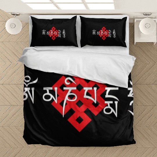 Auspicious knot and six character motto Bedding Sets